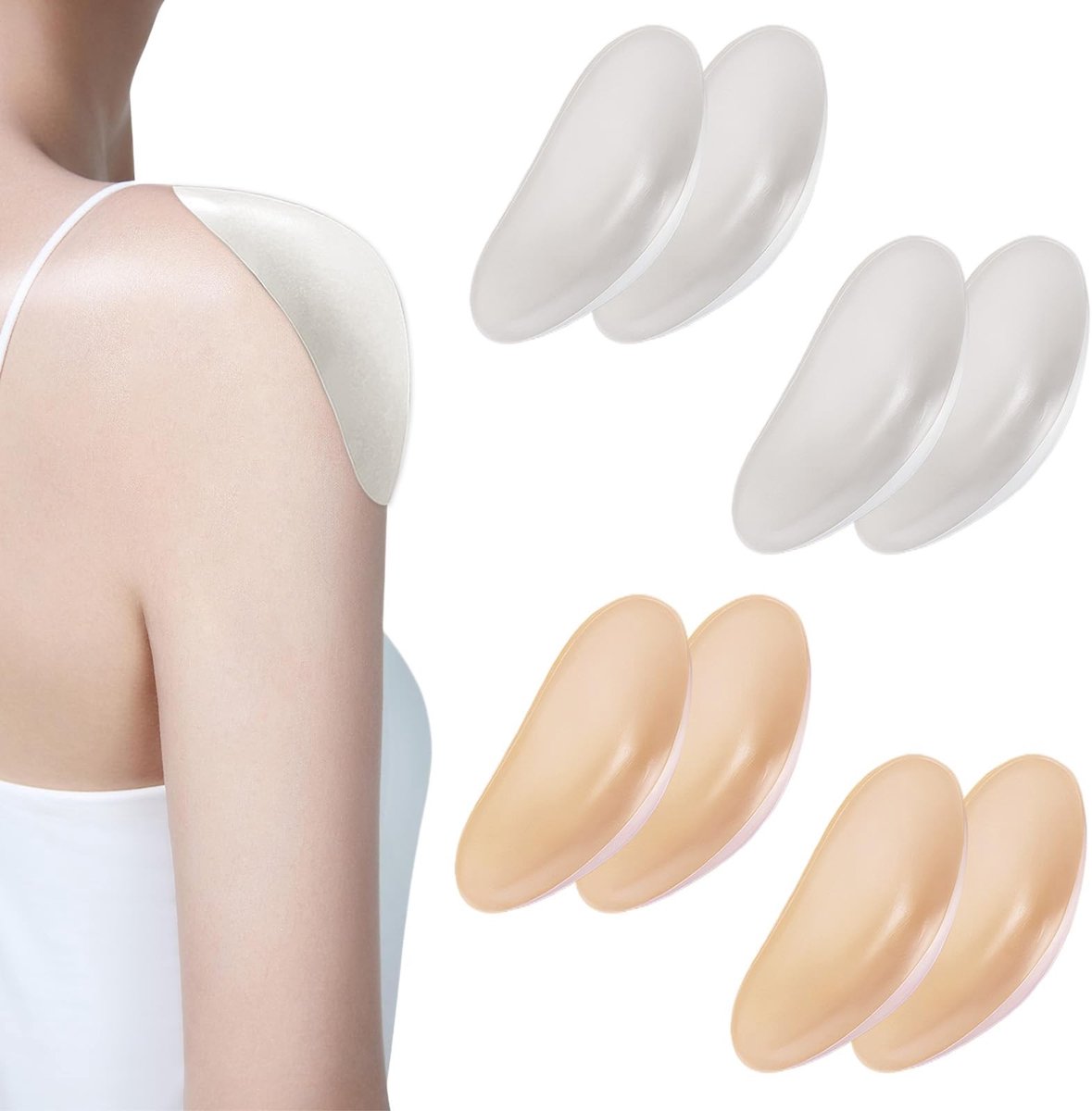 Solidchoice - Ergonomische Siliconen Schouderpads voor Verbeterde Houding, 8 Stuks