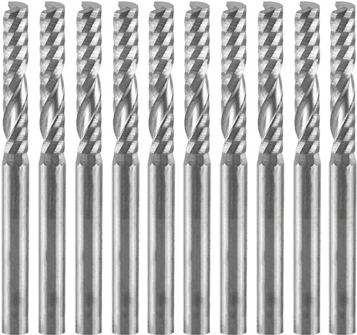 10 stks Eindmolens - Router Bits Set - Voor Acryl - Wolfraamcarbide Frezen - Voor Vingerfrezen - Hoogwaardige Snijgereedschappen