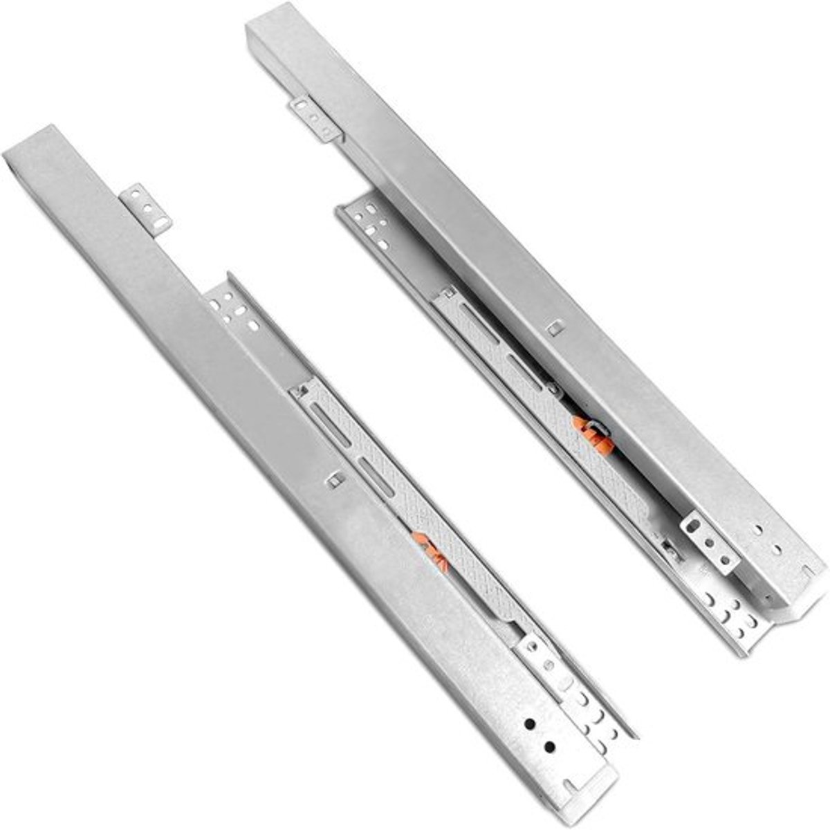 Uitbreidbare Ladegeleiders voor Vloermontage, Volledig Uittrekbaar, Soft Close, 180 mm, Ideaal voor Keuken en Meubelprojecten