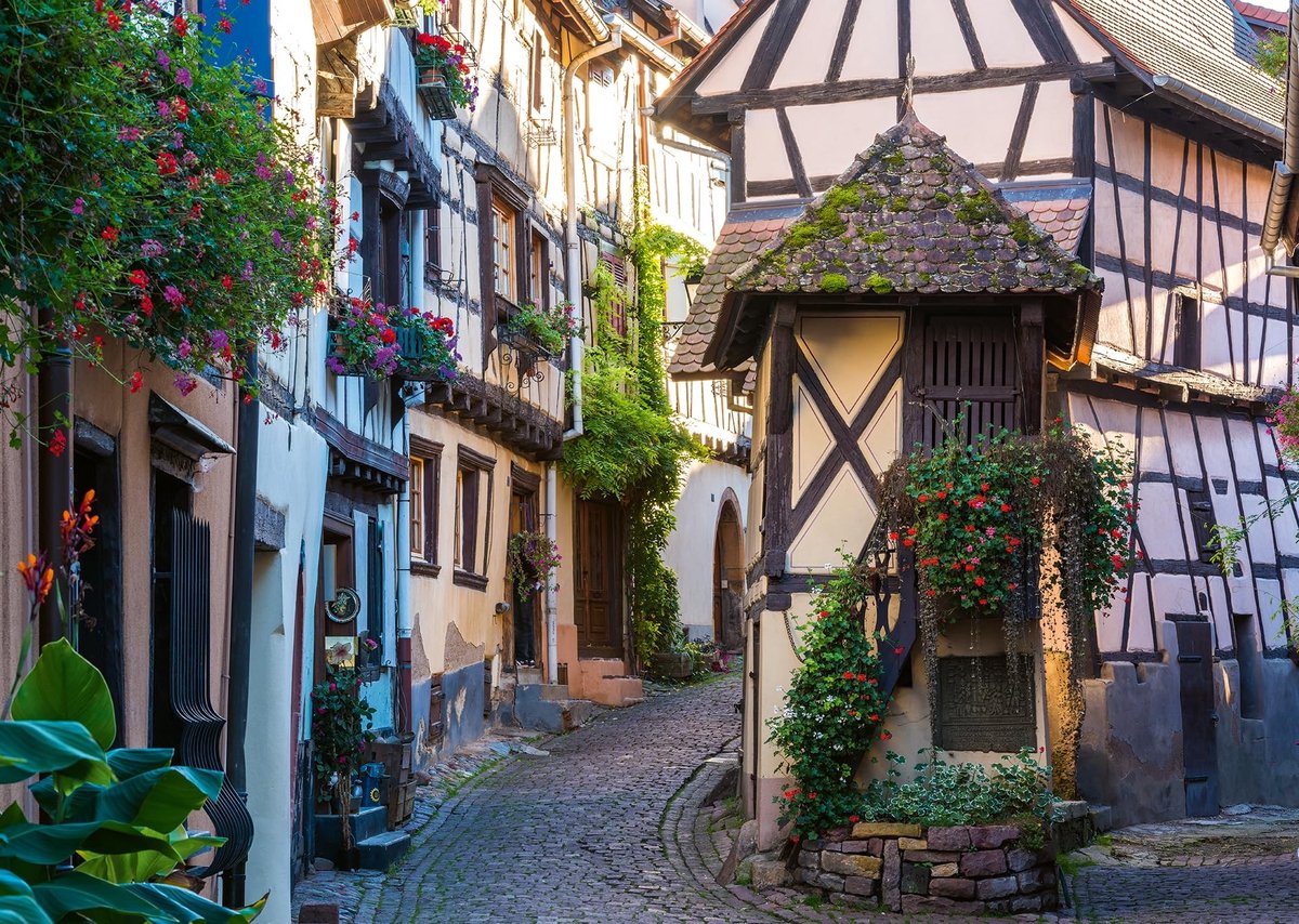 Solidchoice - Eguisheim in Elsass 1000 Stukken Puzzel voor Volwassenen