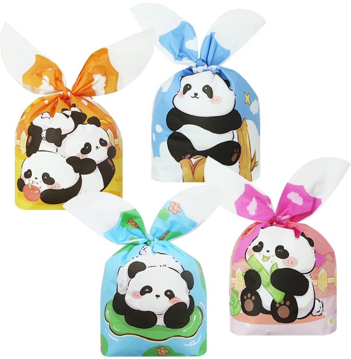 Solidchoice - Set van 50 Panda Treat Bags met Schattige Ontwerpen