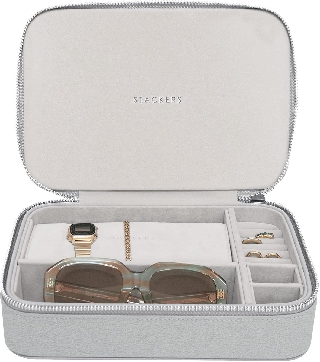 Solidchoice - Sieradenbox met Reisaccessoires in Pebble Grey