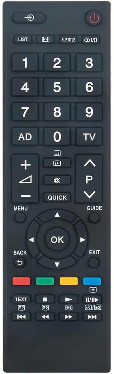 Solidchoice - Vervangende Afstandsbediening voor Toshiba TV's