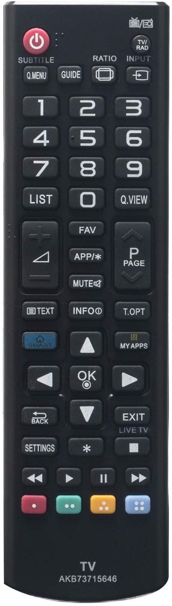 Solidchoice - Vervangende Afstandsbediening voor LG Smart TV