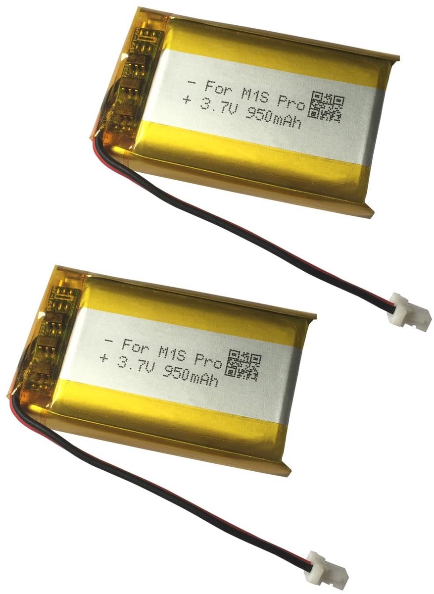 Solidchoice - 3.7V 950mAh Vervangingsbatterij voor Bluetooth Intercom