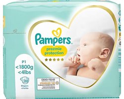 Pampers - Premium Protection - Maat P1 - <1800gr - Small Pack - 20 luiers - Premature luiers