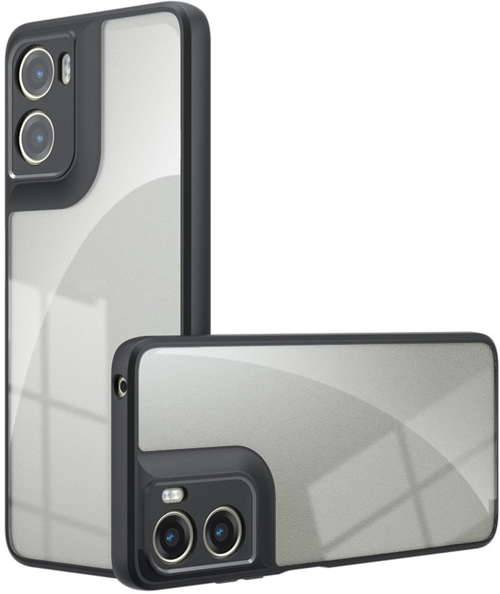 Coverup Hoesje - Geschikt voor Motorola Moto G06 / G06 Power Hoesje - Coverup Transparante Back Cover met Camera Cover - Transparant