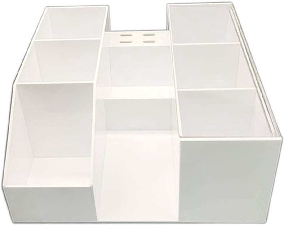 Wimperverzorgingshulpmiddel Opslagdoos voor Cosmetica en Make-up - Organizer voor Valse Wimpers en Extensions, Wit Acryl