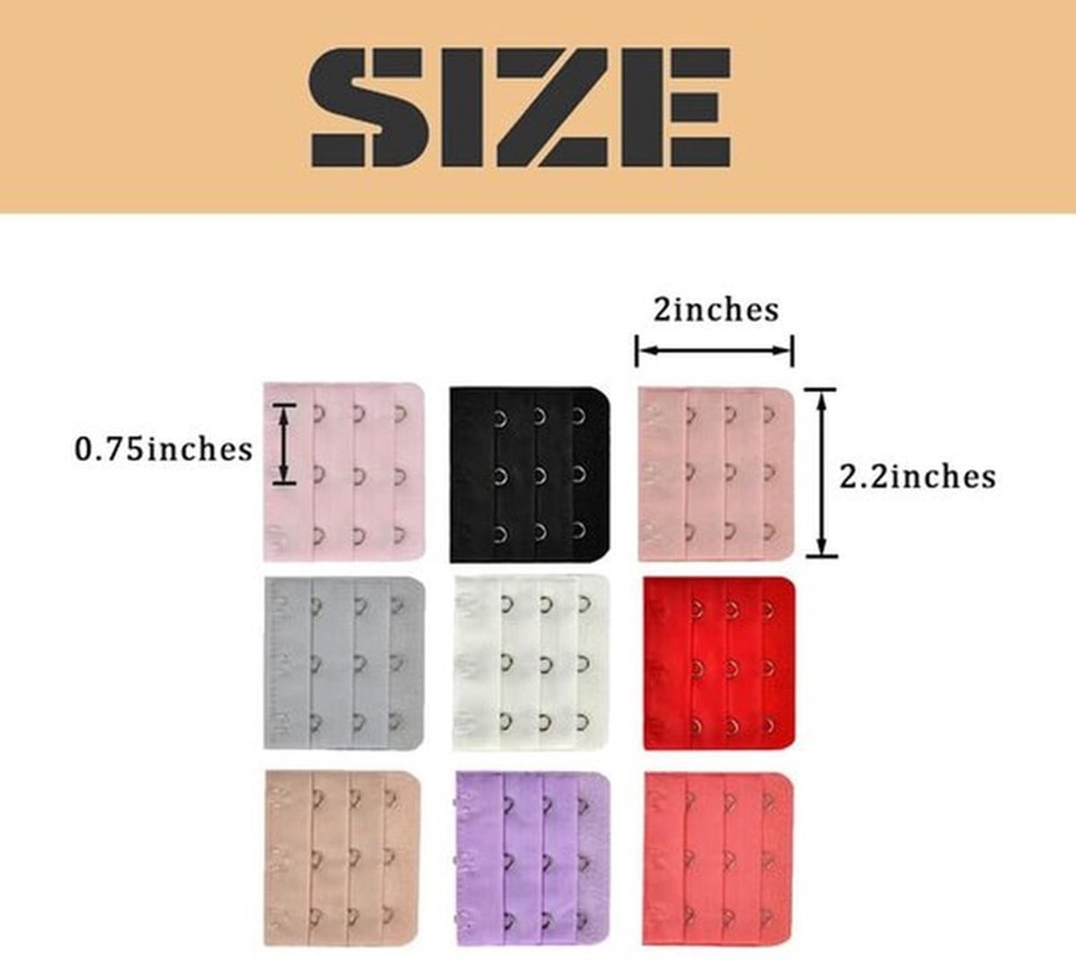 Verlengers 22 Stuks - 3-Haakse Verstelbare Bandjes - Zachte Nylon - Comfortabel - Zwangerschapsvriendelijk - Kostenefficiënt - Bh Extensies