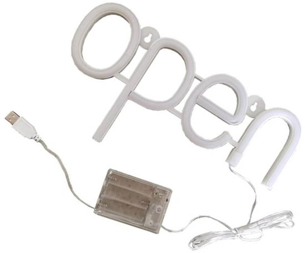 LED Open Bord Hoge Helderheid - Waterdicht Neon Schild - Mini Lichtbord - Oplaadbare Batterij - Voor Winkels/Bars - Geschikt voor Stopcontacten - Neonbord