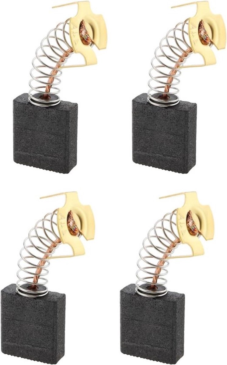 Koolborstels Voor Motor - Vervanging - MSBR1700-A - Compatibel - MSBR1700-A Sloop Betonbreker - 1700W - 2 Paar 7mm x 17mm x 18mm - Geschikt Voor - Zwart.