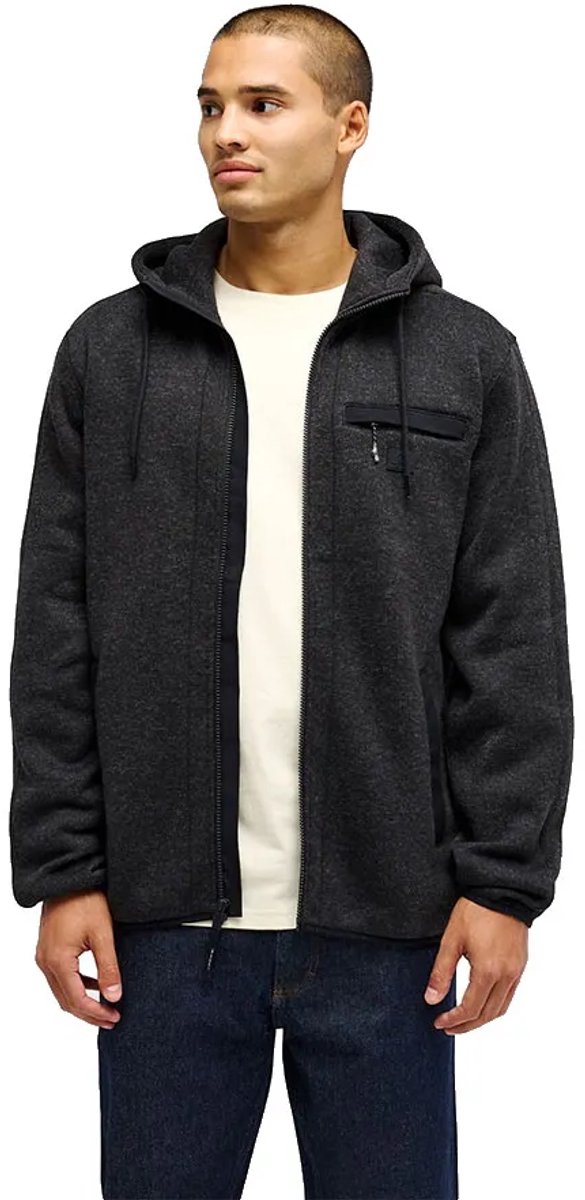 Quiksilver Keller Outdoor Fleece Met Volledige Rits Zwart S Man
