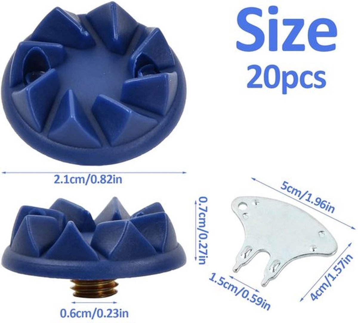 Golfschoen Spikes - 22 Stuks - Universele Golfschoenplaatjes - Duurzaam TPU - Eenvoudige Vervanging - Comfortabele Grip