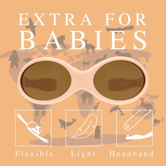 Baby Zonnebril - Oogbescherming - Buitenavonturen - 100% UV Bescherming - 0-24 Maanden - Safari — afbeelding 5