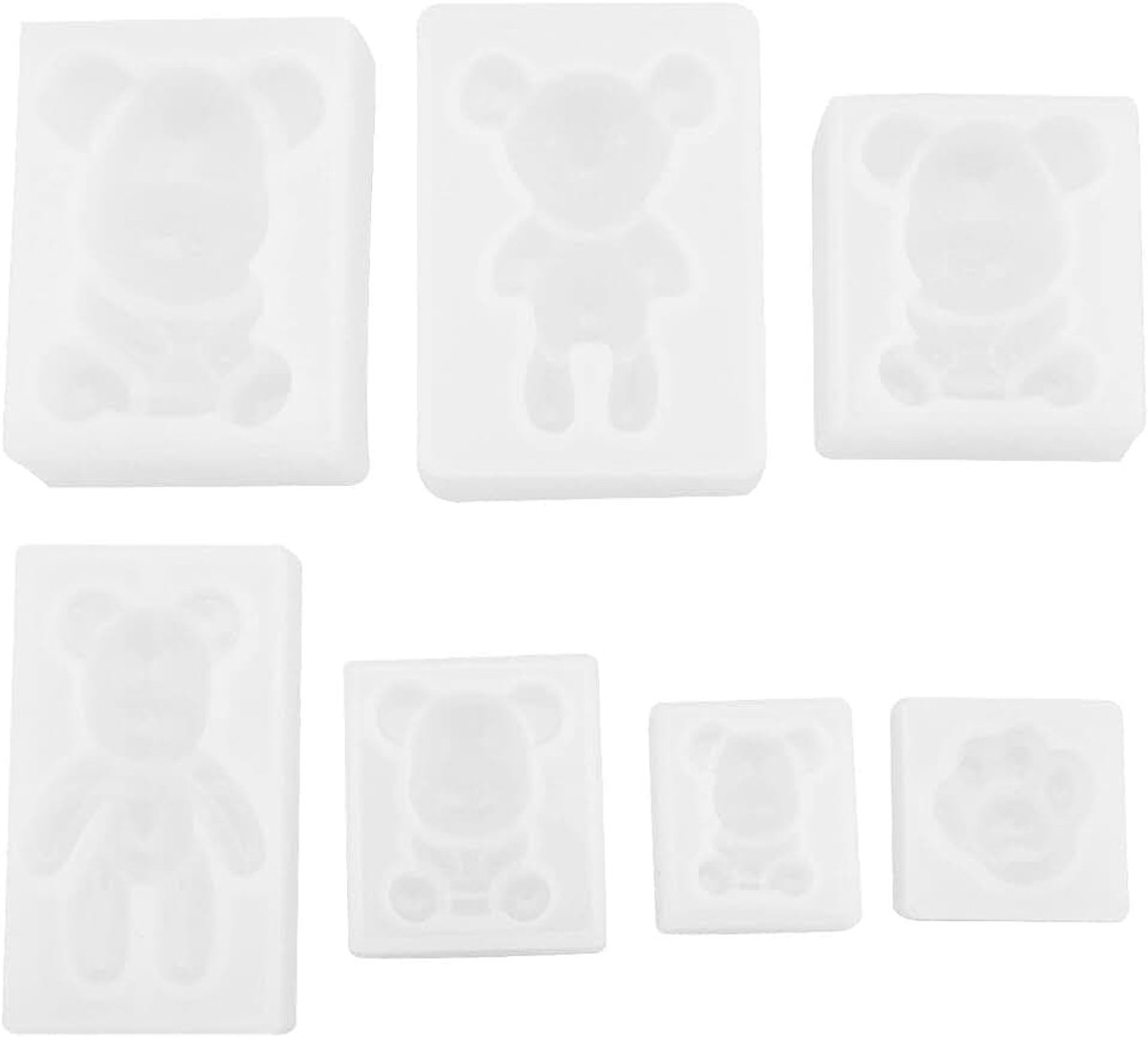 7Pcs Beer Vorm Hars Mallen Leuke Beer Siliconen Mal Beer Poot Mallen Kristal Epoxy Gietvorm Gereedschap Voor DIY Ambachten Maken Sieraden Maken