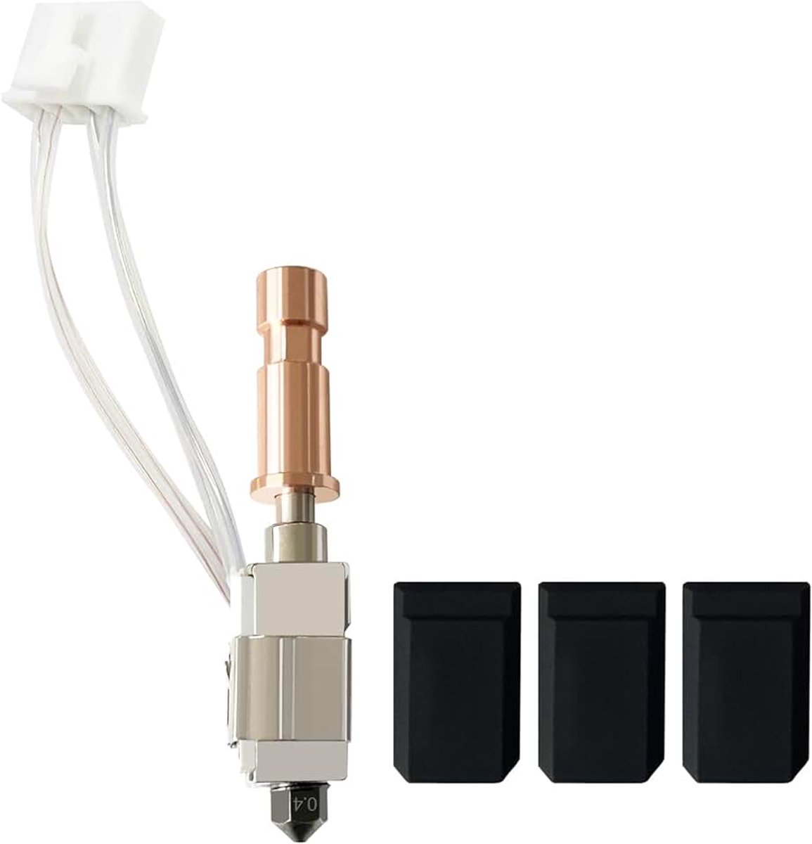 Keramische hotend voor Kobra S1 Combo Hot End Kit printkop koellichaam blok verwarmingspatroon Thermistor gehard stalen mondstuk met extra 2 stuks siliconen afdekking voor Anycubic Kobra S1