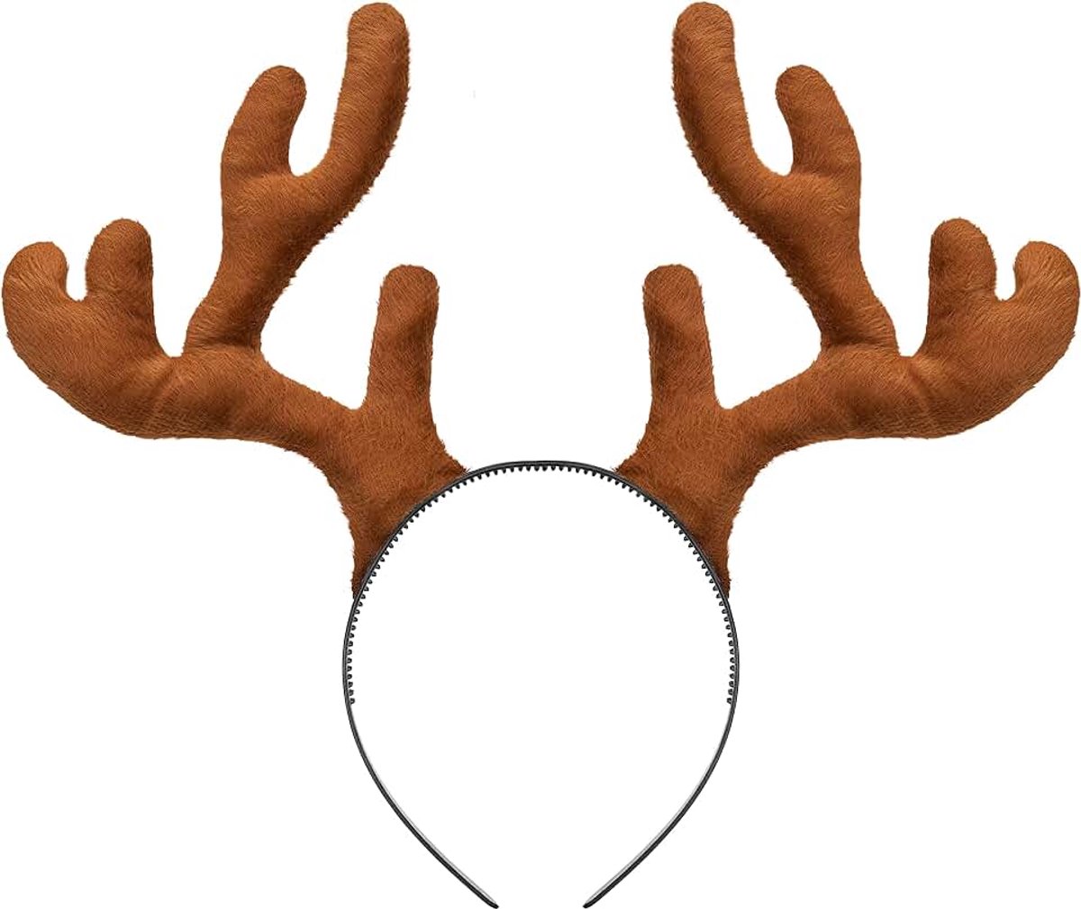 Rendier/eland gewei, haarband - fotodoos accessoires kerstdecoratie, de perfecte accessoire voor Kerstmis, carnaval of carnaval