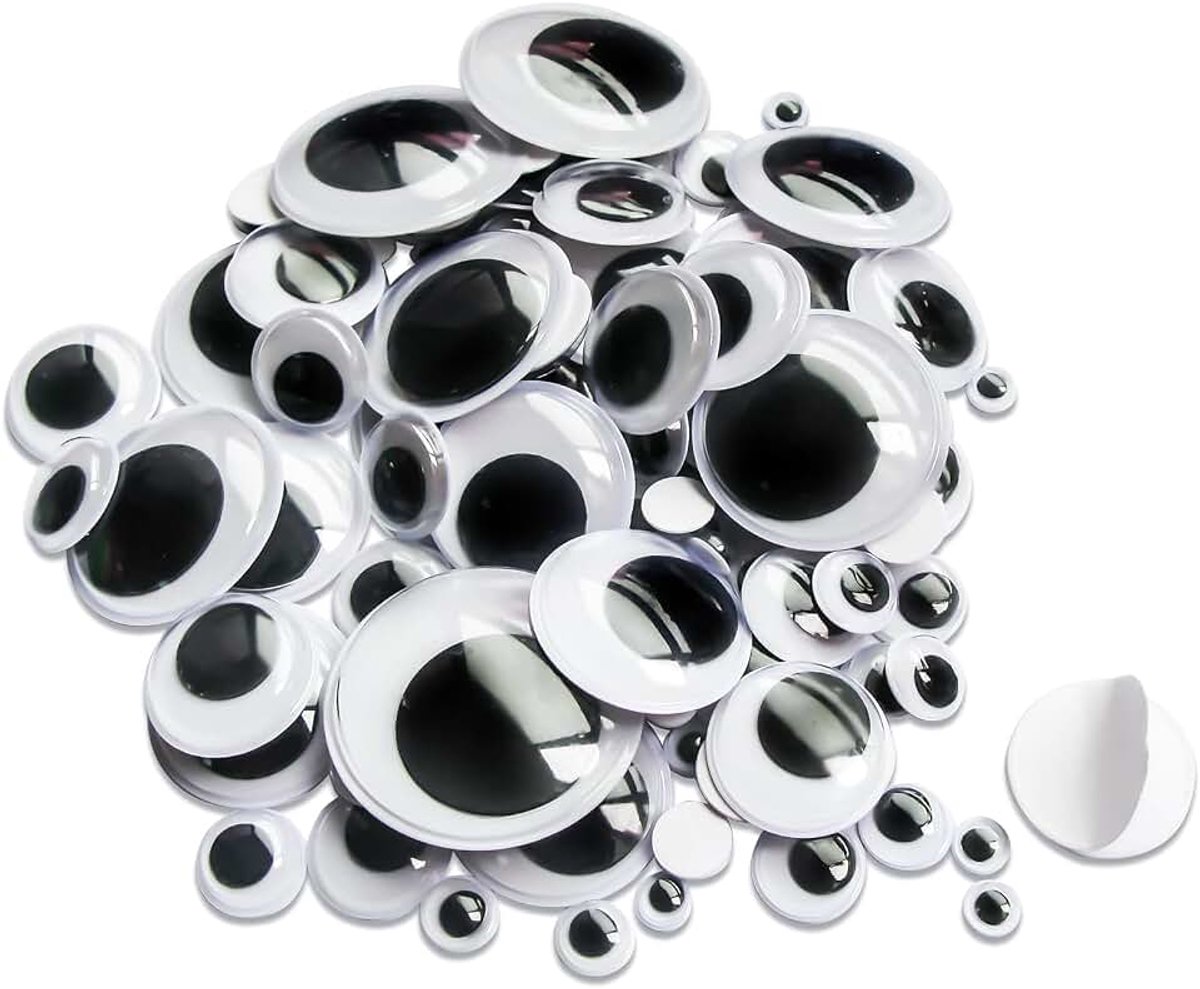 Ogen rond zwart wit 6 mm tot 35 mm kunststof ogen voor scrapbooking, kunsthandwerk accessoires