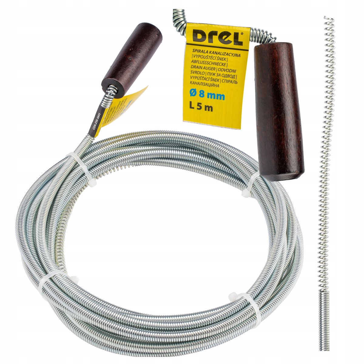 Rioleringveer 8mm x 5m - Verstopte leidingen ontstoppen
