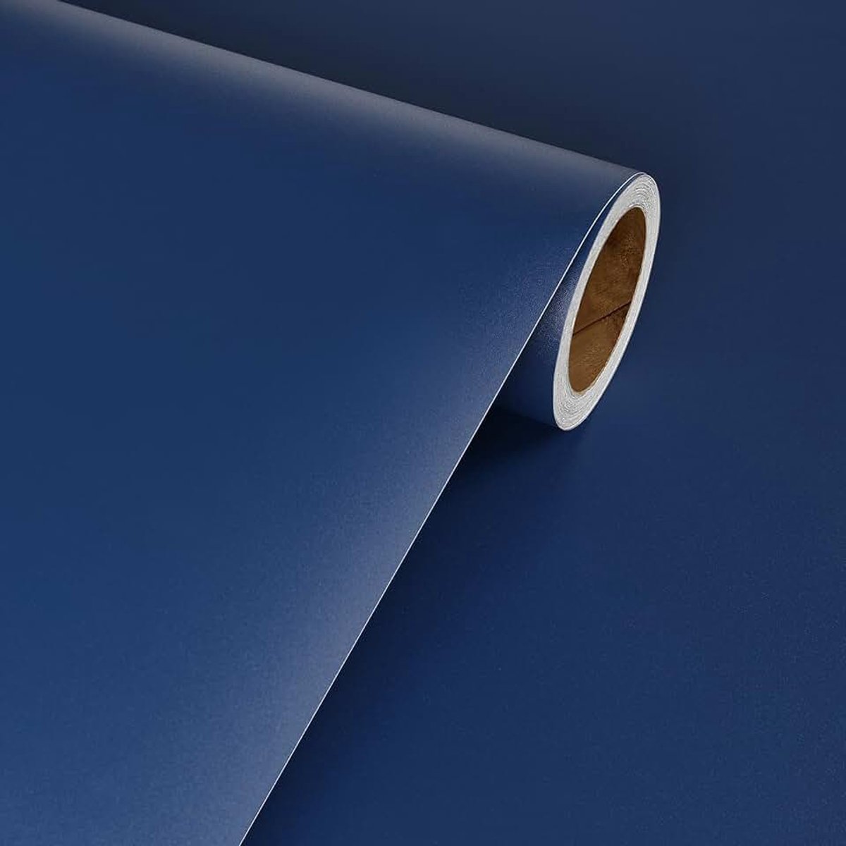 Zelfklevende Meubelfolie Blauw Mat Zelfklevende Wandfolie Donkerblauw voor Slaapkamer Badkamer Meubelfolie Waterdicht Koningsblauw Folie voor Meubels Tafel Keukenfront Effen 40CMx2M