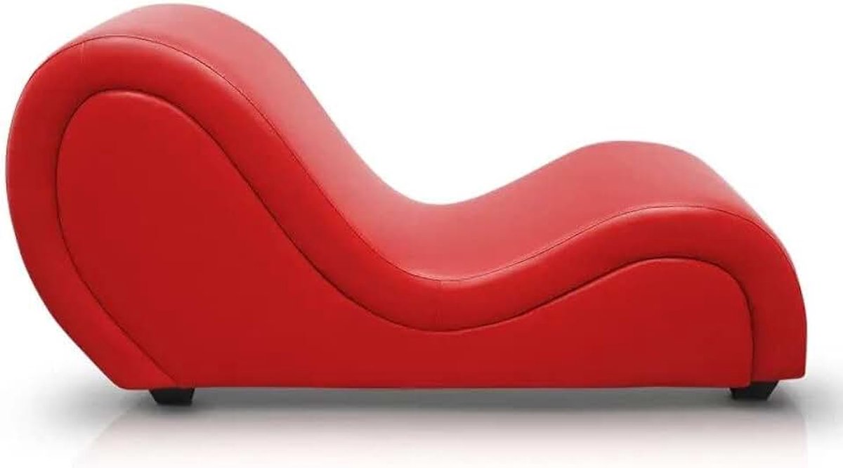 Chaise Lounge bank voor Yoga Stretching Relaxation Binnenshuis Rood