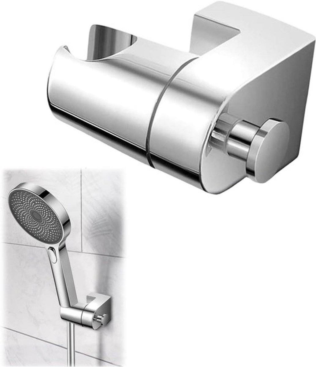 Douchekophouder 360 graden draaibaar voor handdouches - Universeel design - Zilverkleurig