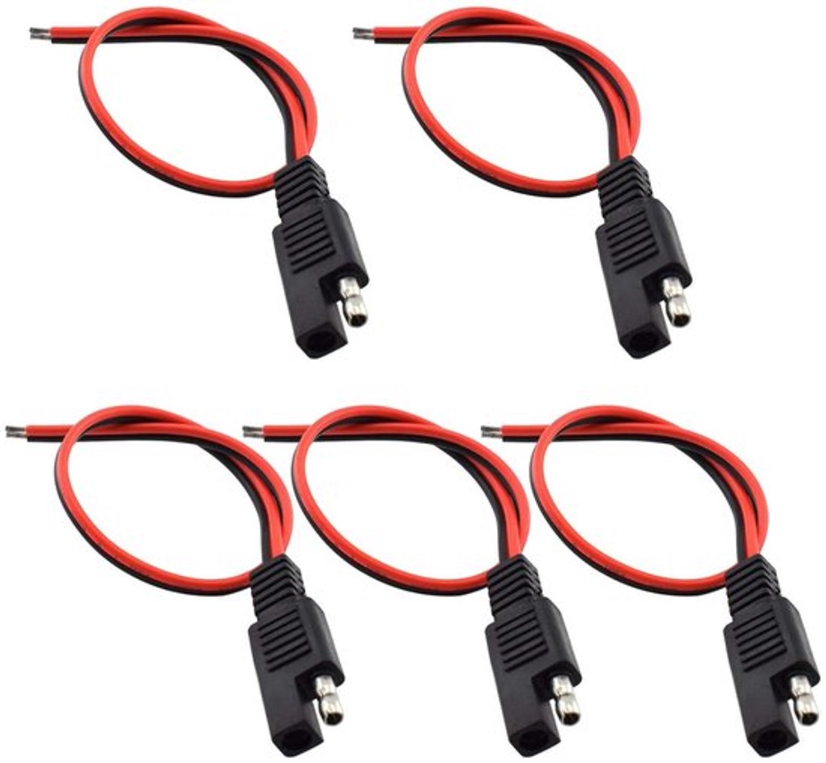 SAE Aansluitkabels 30 cm 16 AWG voor Motorfietsen Auto's Tractoren