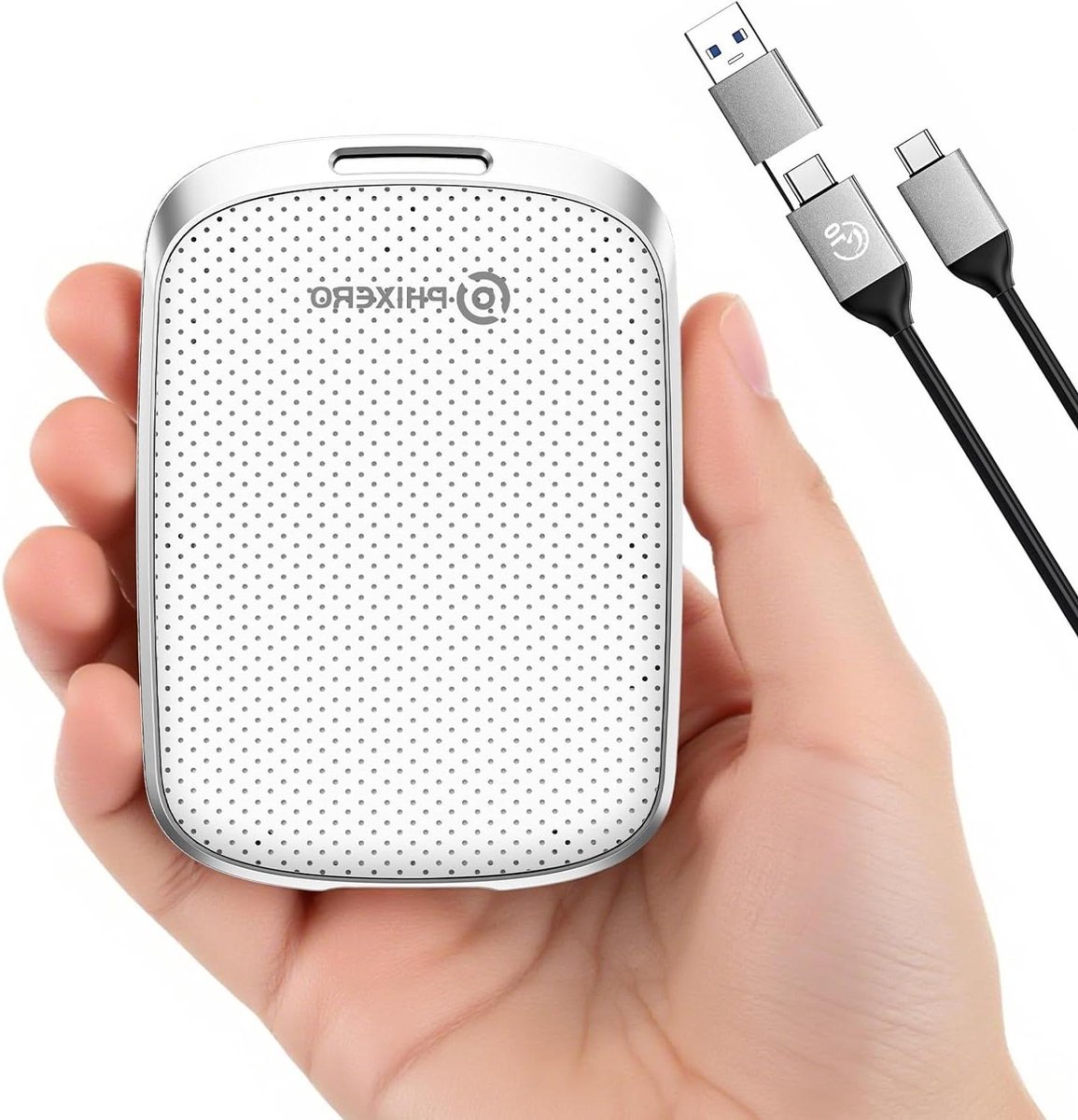 Externe SSD - Draagbare Opslag - Bestanden Opslaan - Hoge Leessnelheid - 1TB - Wit
