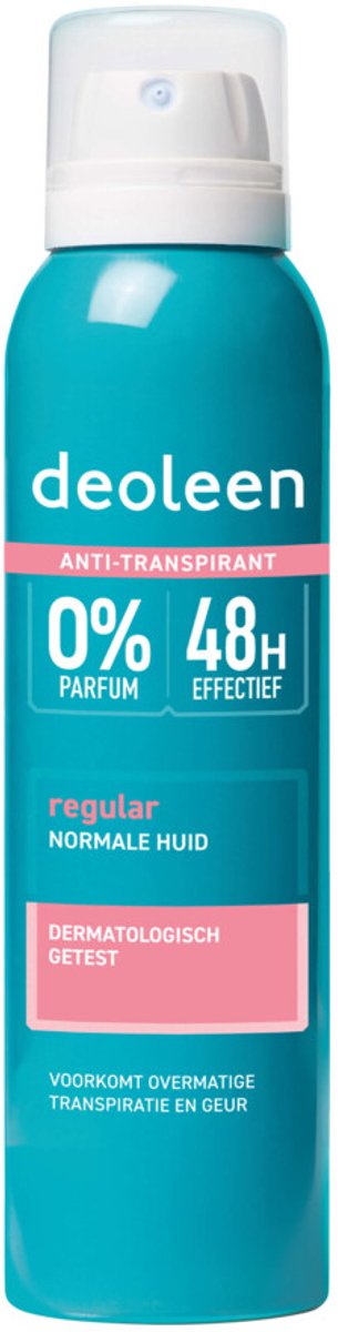 Bol.com Deoleen Deodorant Spray Regular Anti-Transpirant - 3 x 150 ml - Voordeelverpakking aanbieding