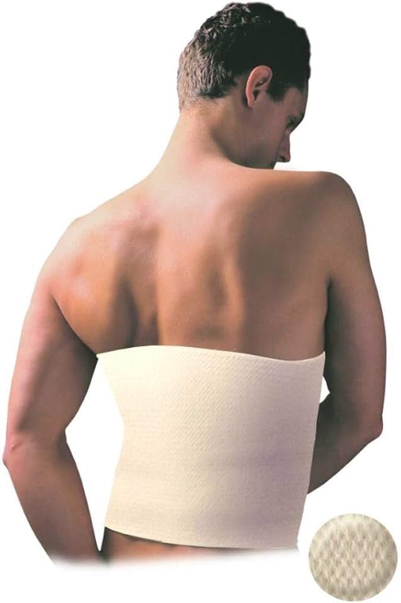 Thermische Rugwarmer, Warmtegordel, Wollen Rugverwarmer voor Vrouwen en Mannen, Bescherming bij Nier-, Rug- of Neuralgiepijn (Large)