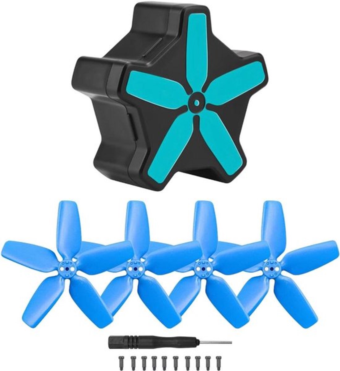 Droonpropellerset - Vervangingspropellers - Blauw - Compatibel - Accessoires voor AVATA Drone - Blauwe Propellerbladen - Met opbergdoos inbegrepen - 2 paar - FPV-klaar