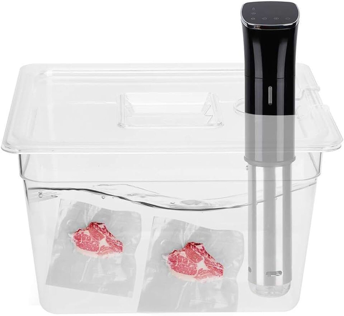 Sous Vide Sous Vide Container met scharnier en deksel 11 liter inklapbare sous-vide stick voor de sous-vide-circulator Culinary Precision Cooker
