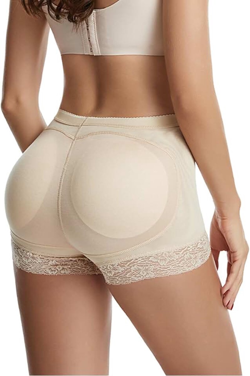 Onderbroek voor dames, butt lifter body shaper, gevoerde onderbroek, boxer, push-up, onzichtbaar, perfecte billen zonder panty control, gewrichten, shapewear broek met afneembare