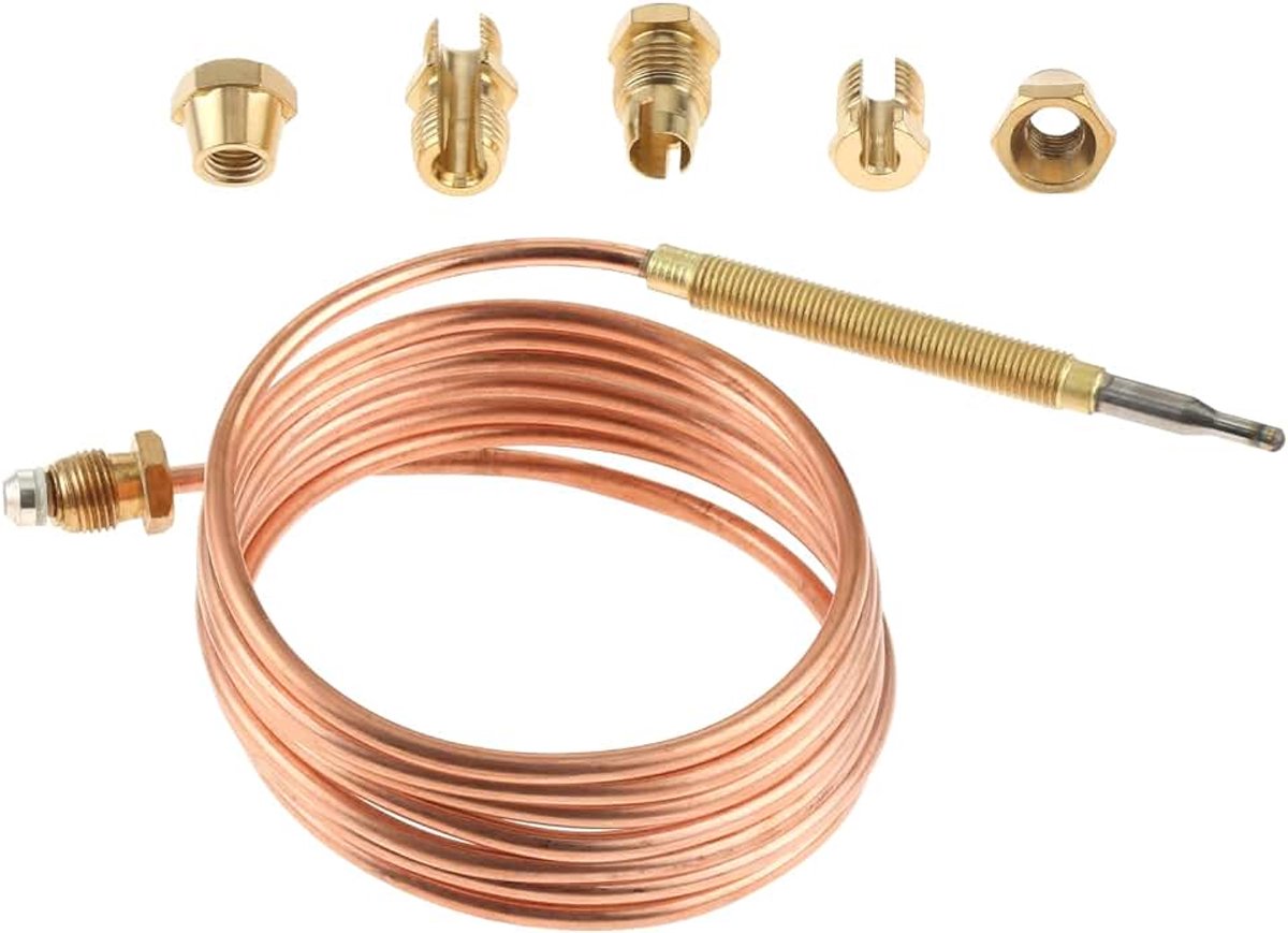 150 cm universeel thermokoppel thermisch koppel ventiel voor warmwaterboilers met 5 vaste delen gasapparaten