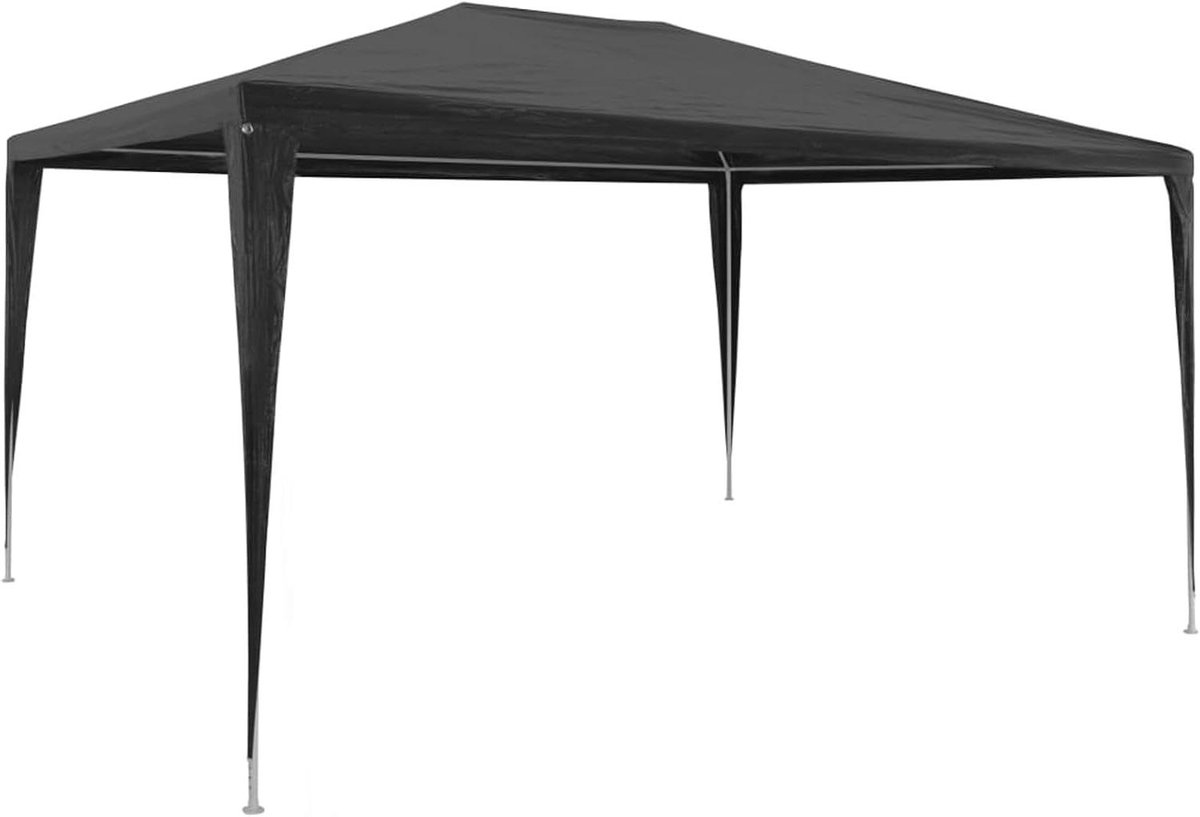 Partytent - Feestpaviljoen - Buitenfeesten organiseren - Waterdicht uv-bestendig - 3 x 4 m - Antraciet