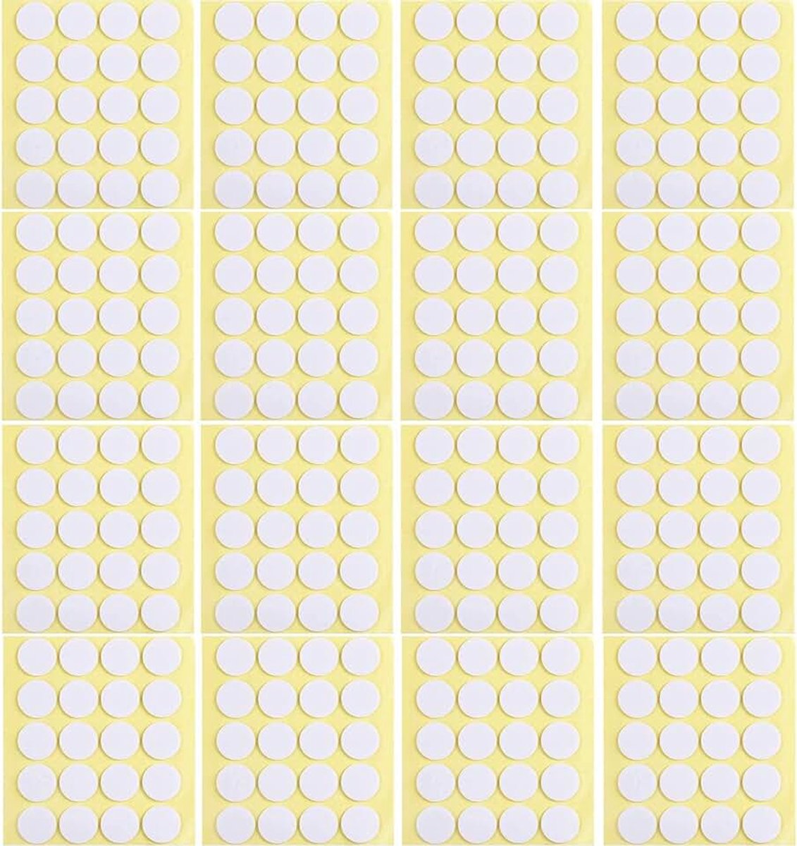 1000 stuks kaarslontstickers, dubbelzijdige plakpunten voor kaarsen, 20 mm, dubbelzijdige stickers voor het maken van kaarsen en knutselen