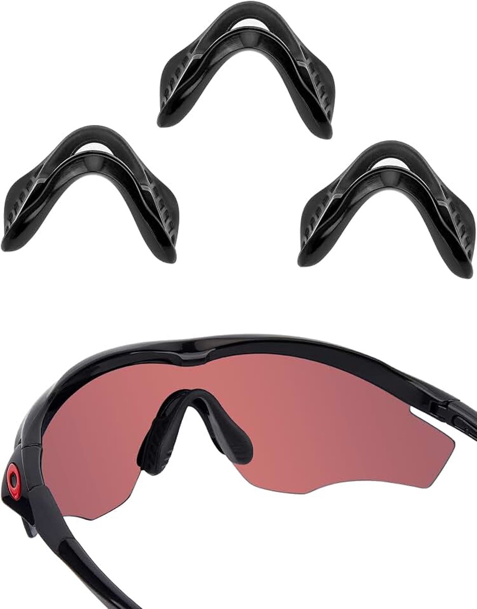 Opgewaardeerde neuspads voor Oakley M2 Frame OO9212, M2 Frame Aziatische pasvorm, M2 Frame geventileerd, M2 Frame XL OO9343, M2 Frame XL Aziatische pasvorm OO9345 zonnebril, push-in neusstuk