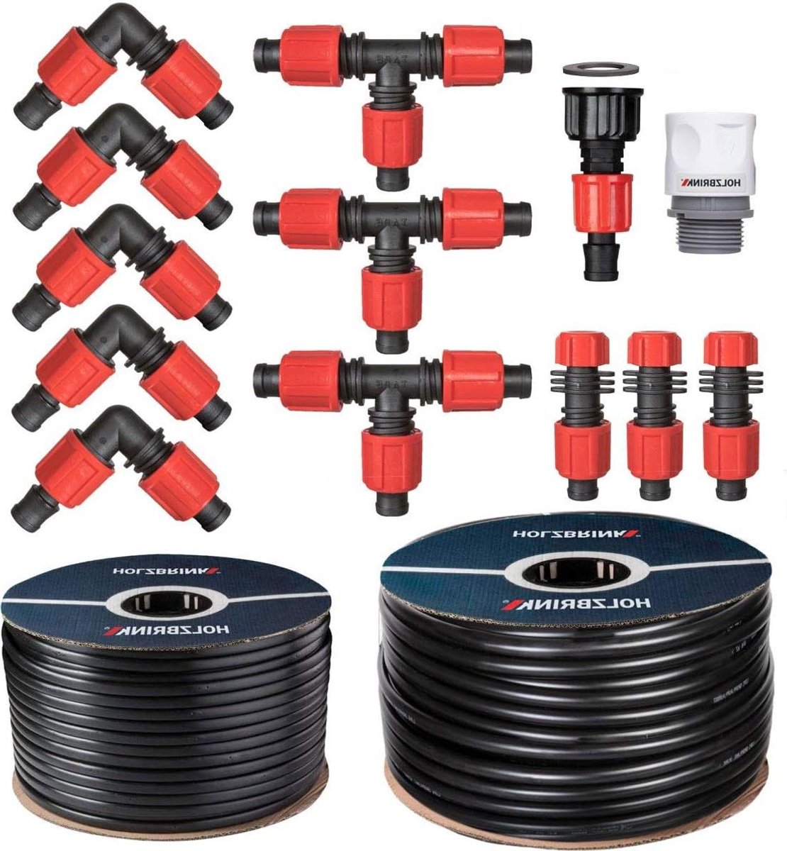 Druppelslang Systeem - Irrigatie Slang - Planten Water Geven - Zuinig En Nauwkeurig - 30 Meter - Zwart