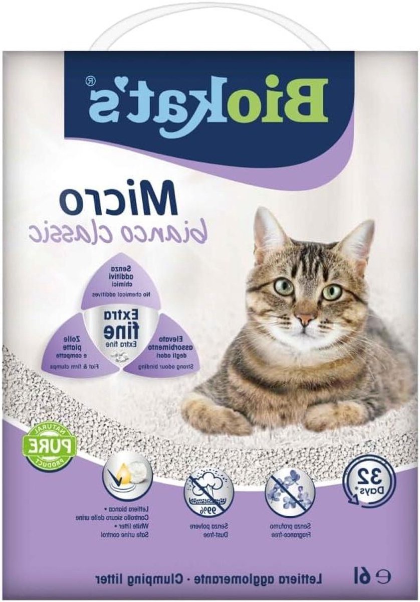 Kattenbakvulling Wit - Klei Korrels - Hygiënisch Huisdier - Hoge Geurabsorptie - 7 Kilogram - Wit