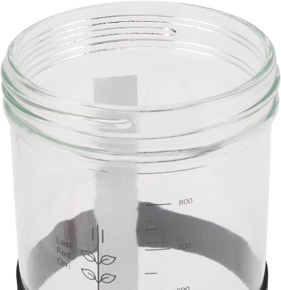 Startpakket voor zuurdesembrood - glazen pot met deksel, datummarkeringsband, thermometerband en siliconenschraper - broodbereidingsbenodigdheden voor thuisbakken - 34oz.