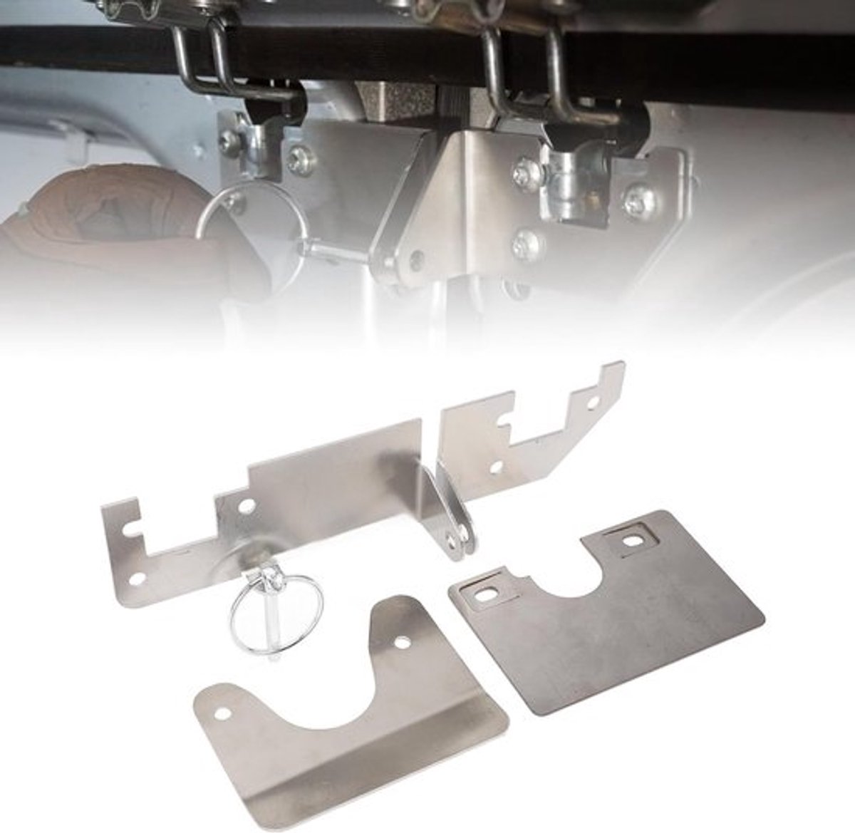 Inbraakbescherming Prick Stop Kit - anti-diefstal RVS-beveiliging voor achterdeur en dak van Ducato