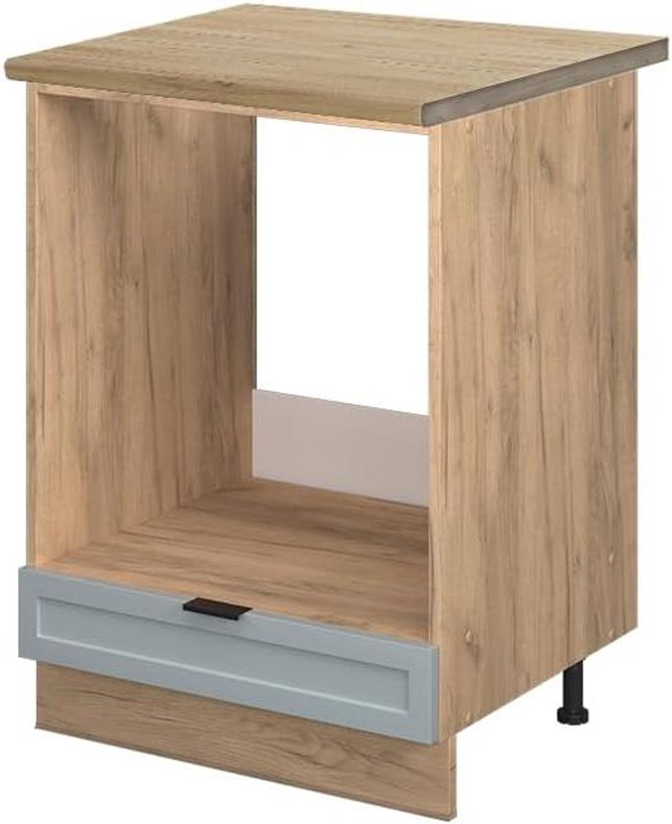 Ovenombouwkast - Keukenmodule - Keuken Inbouwen - Soft-close scharnieren - 60 cm breed - Licht blauw-grijs