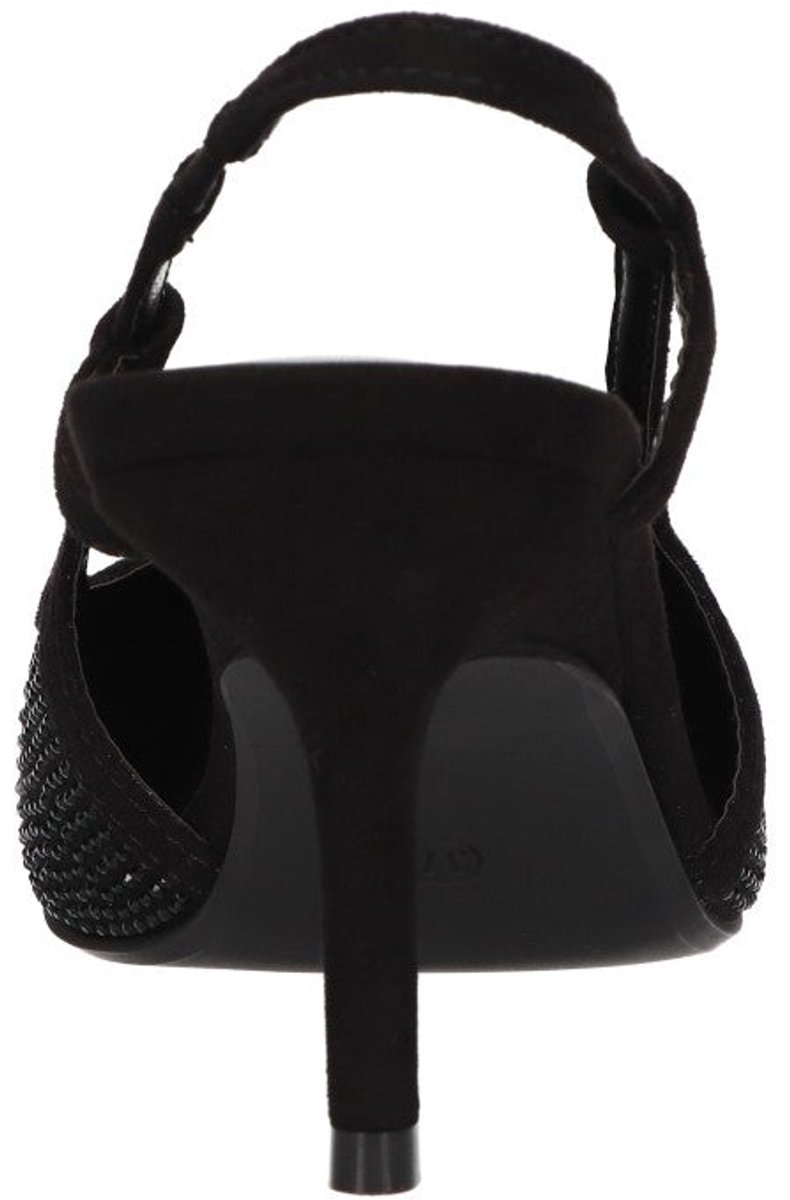 La Strada Slingback Pump Zwart Met Steentjes - Damesschoenen - Maat - 39