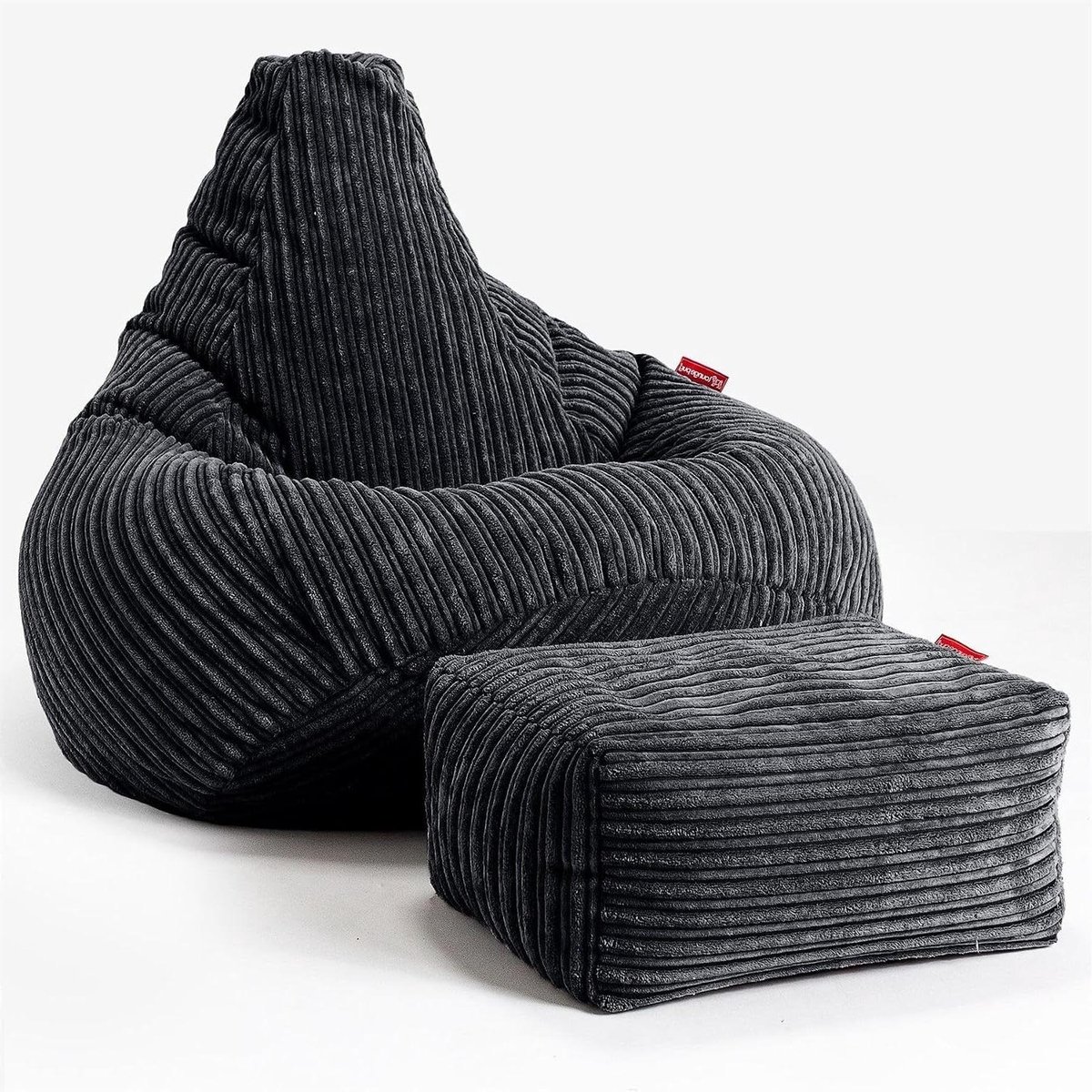 Zitzak met Voetenbank - Fauteuil Poef - Comfortabel Ontspannen - Verstelbare Zitposities - 85 x 85 x 115 cm