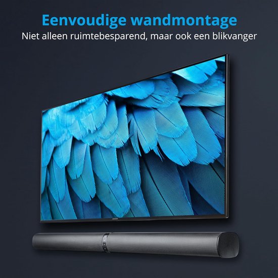 Soundbar met subwoofer - Home cinema - Film en muziek - Draadloze bas - 2.1 kanaals - Zwart — afbeelding 5