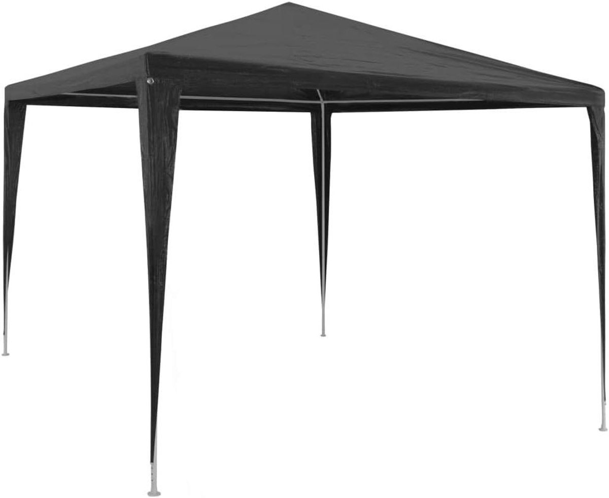 Partytent - Tuinpaviljoen Afdak - Feestelijke Bijeenkomsten - UV- en Waterbestendig - 3x3 Meter - Antraciet