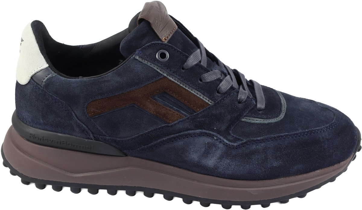 Floris van Bommel - Noppi 29.69 - Veterschoenen Sportief Mannen - blauw nubuck/suede - 43.5