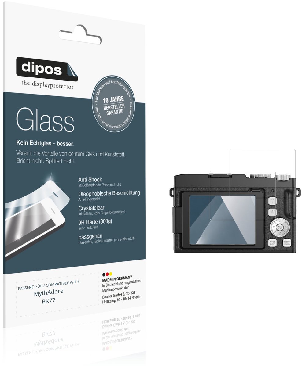 dipos – 2x Pantserfolie geschikt voor MythAdore BK77 | 9H Screenprotector