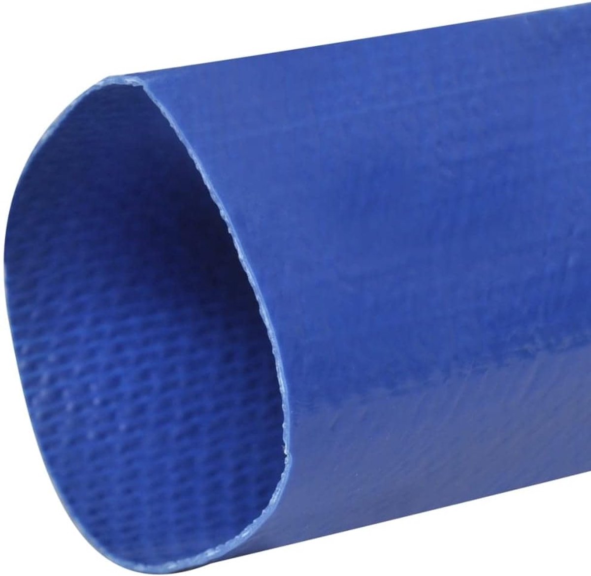 Platte Tuinslang - PVC Slang - Water Transport - Versterkt Materiaal - 100 meter - Blauw – foto 2