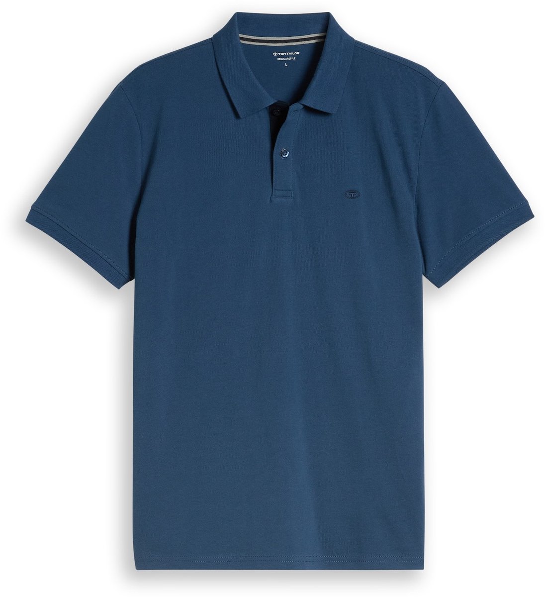 Tom Tailor - Piqué-poloshirt van katoen - Maat S - Dark Duck Blue